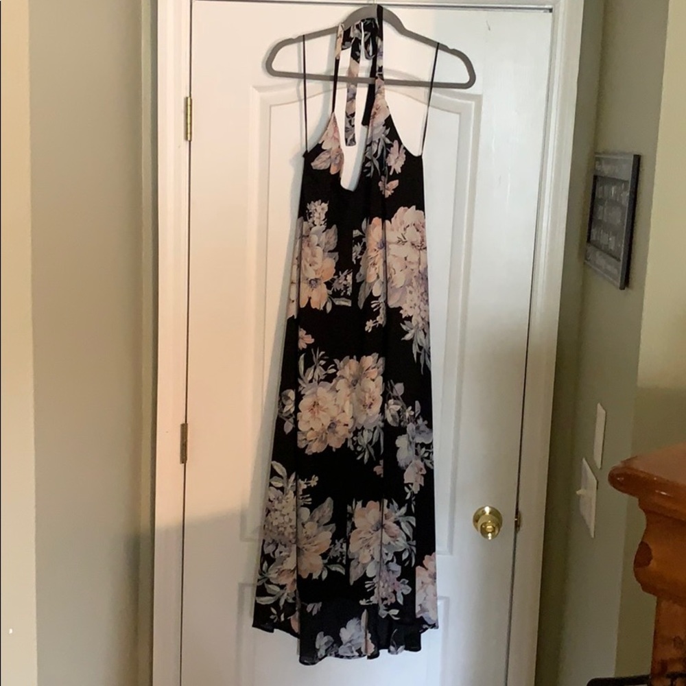 Floral halter dress